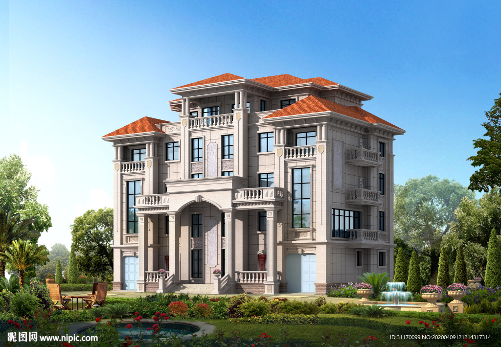 五层别墅效果图