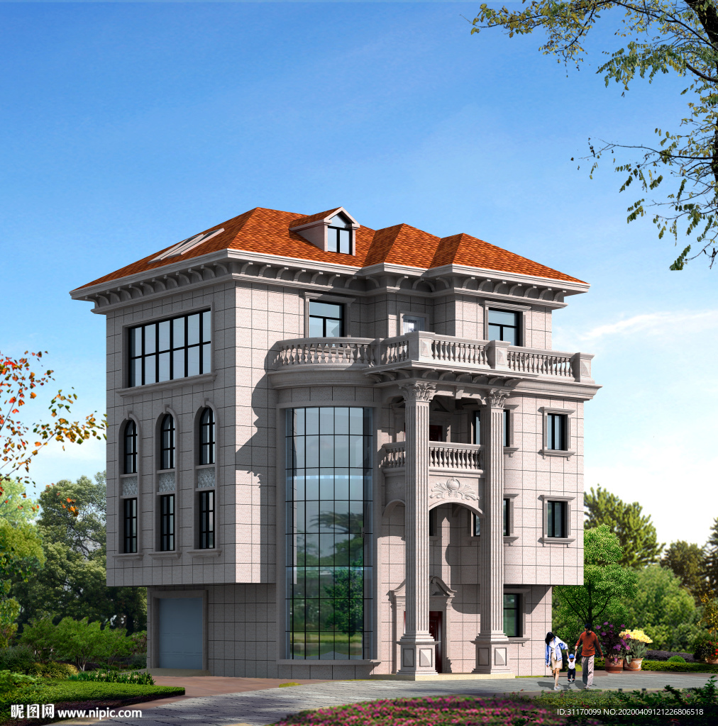 自建别墅效果图