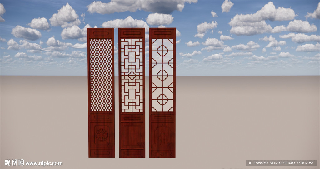 中式仿古门