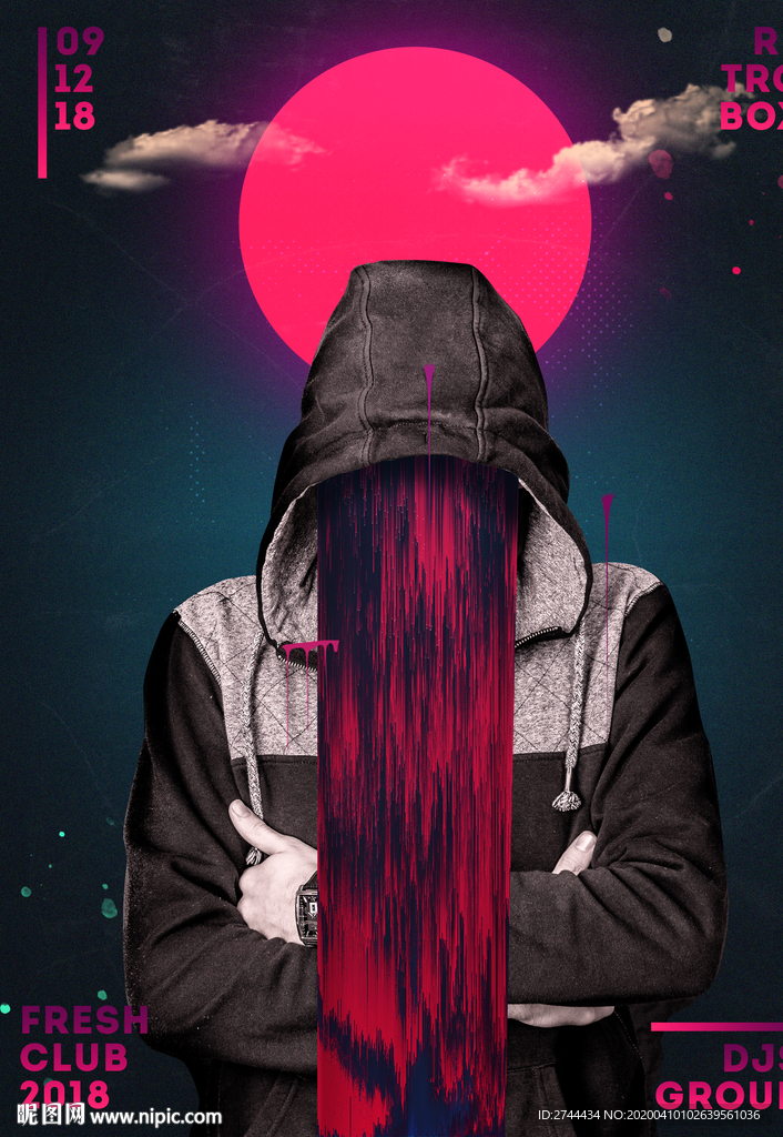 DJ海报音乐节创意前卫海报