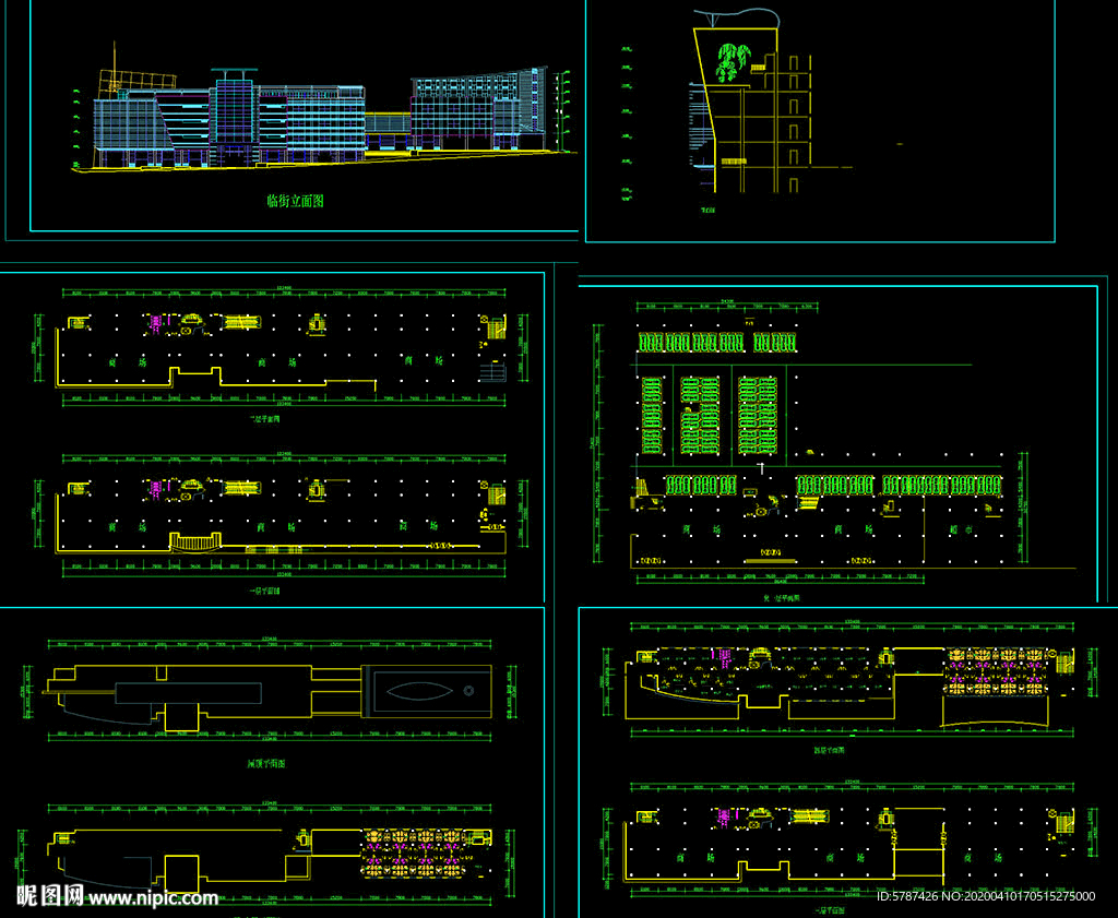 临街商场方案设计图纸
