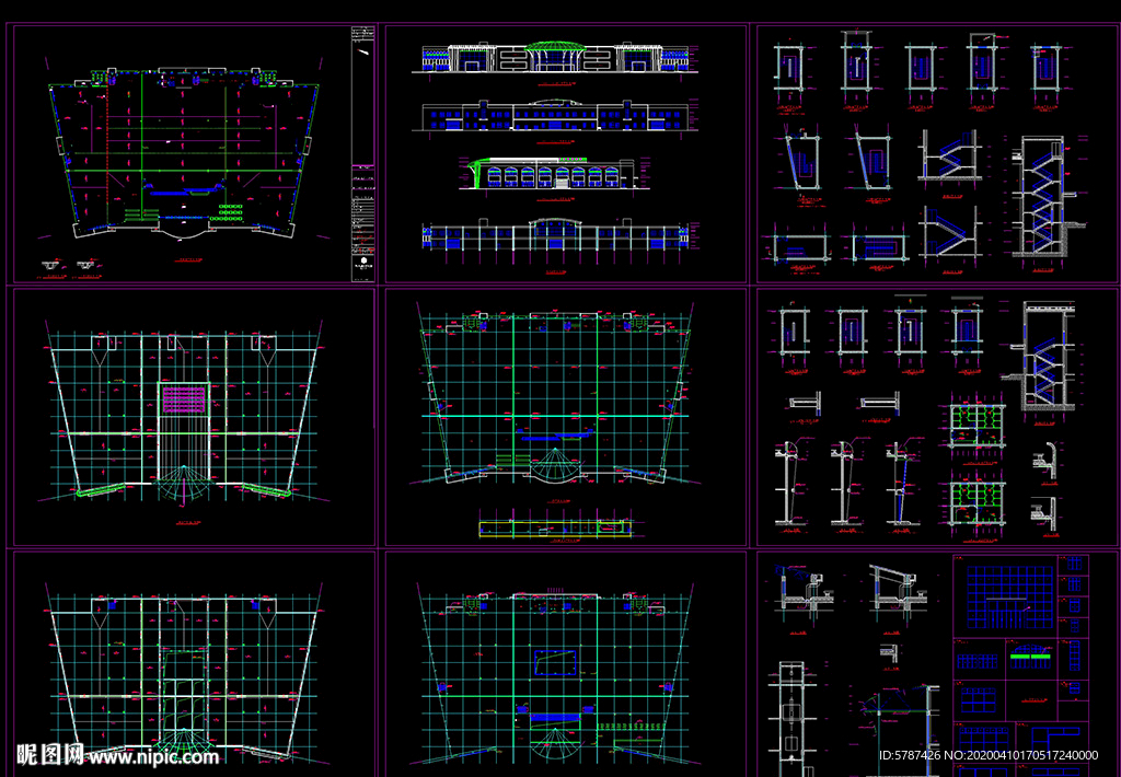 中型超市建筑施工图
