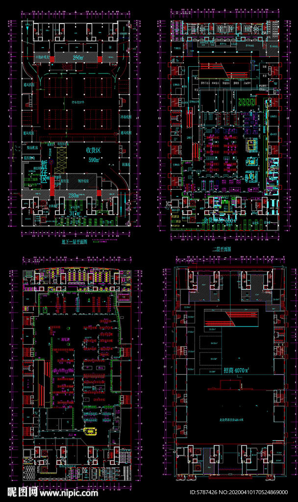 商场平面CAD图纸