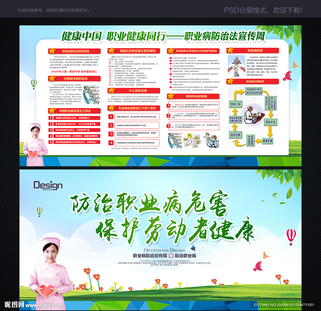 职业病防治法宣传周展板