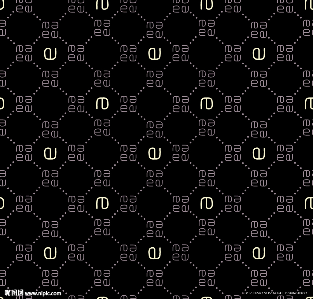 大牌字母圆点格子