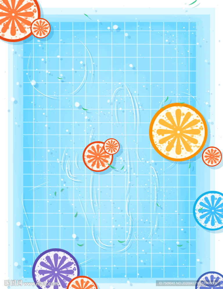 夏日清爽水果封面海报