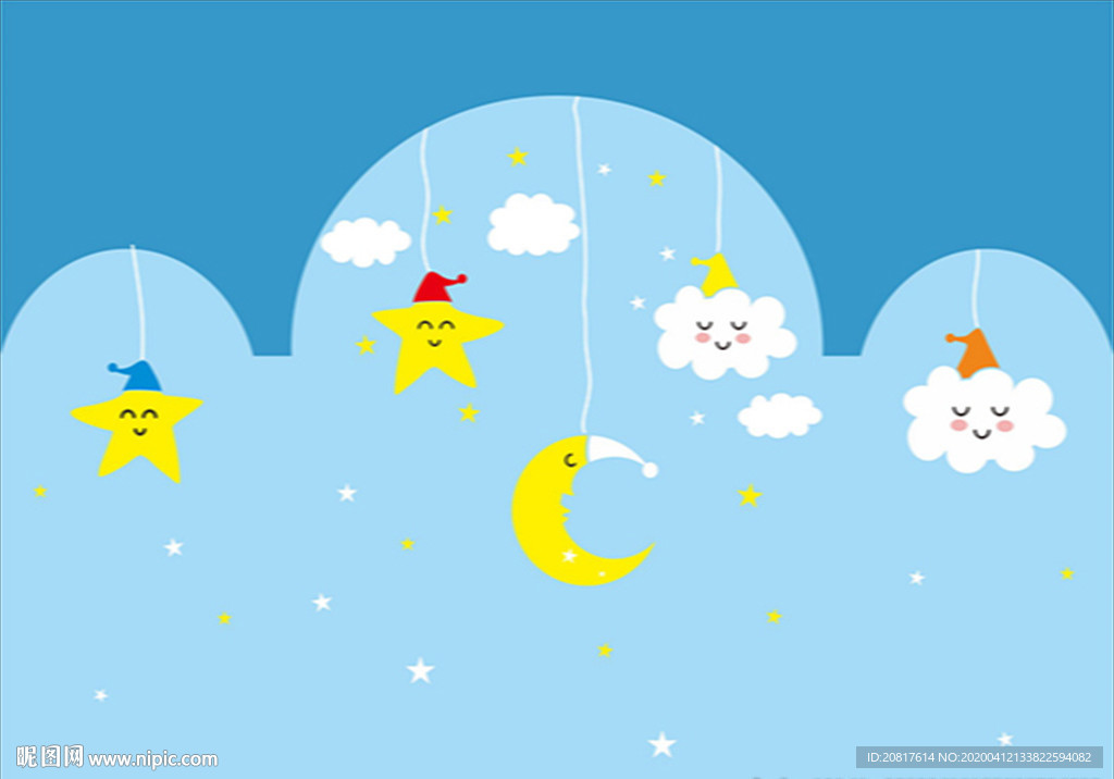 星月儿童背景