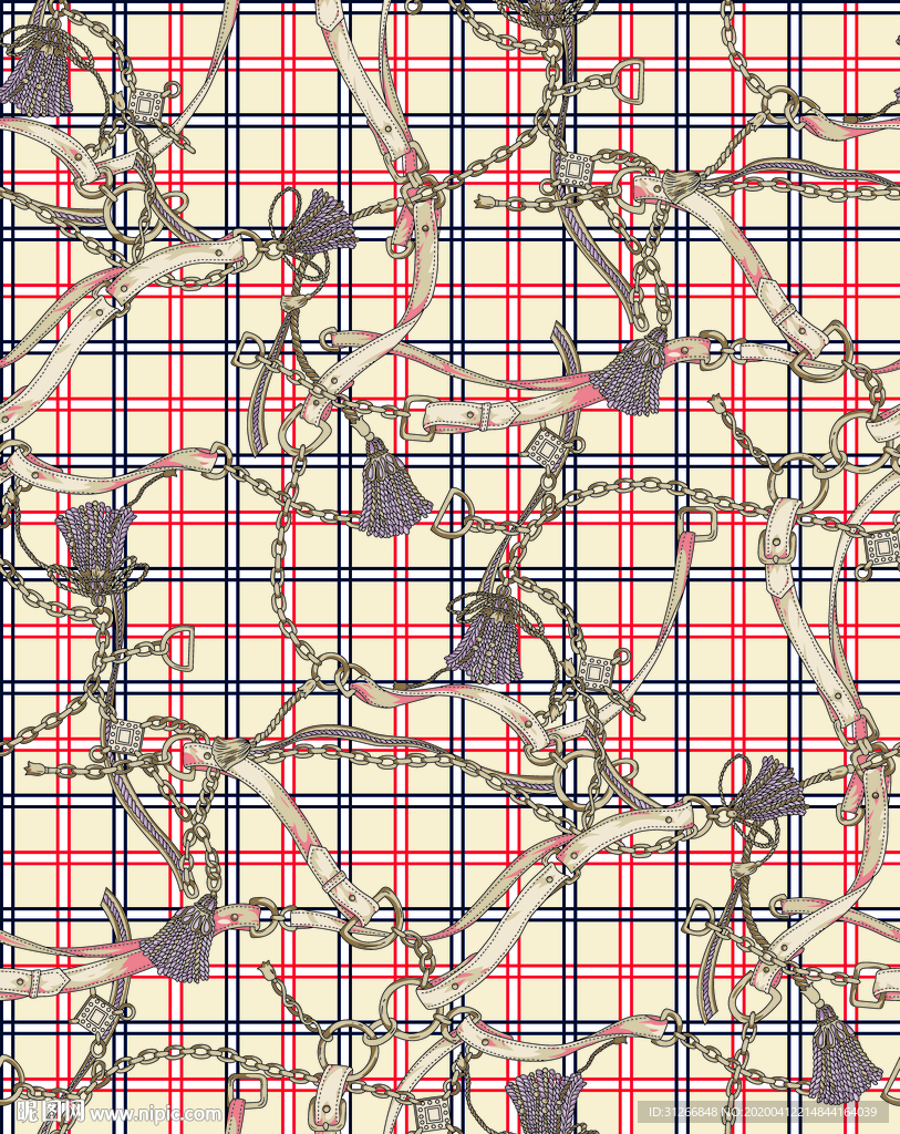 链子链条格子皮带