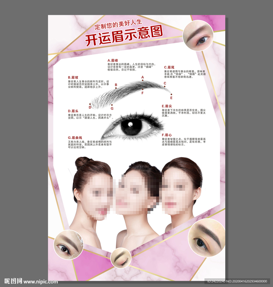 半永久定妆眉纹绣海报