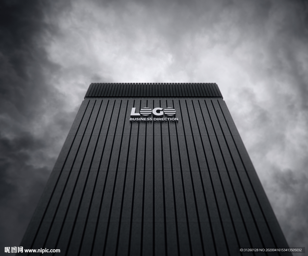 企业公司高楼LOGO样机