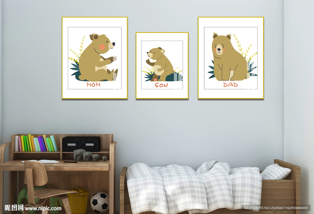 卡通装饰画儿童房