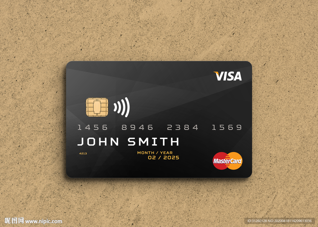 银行卡样机贴图