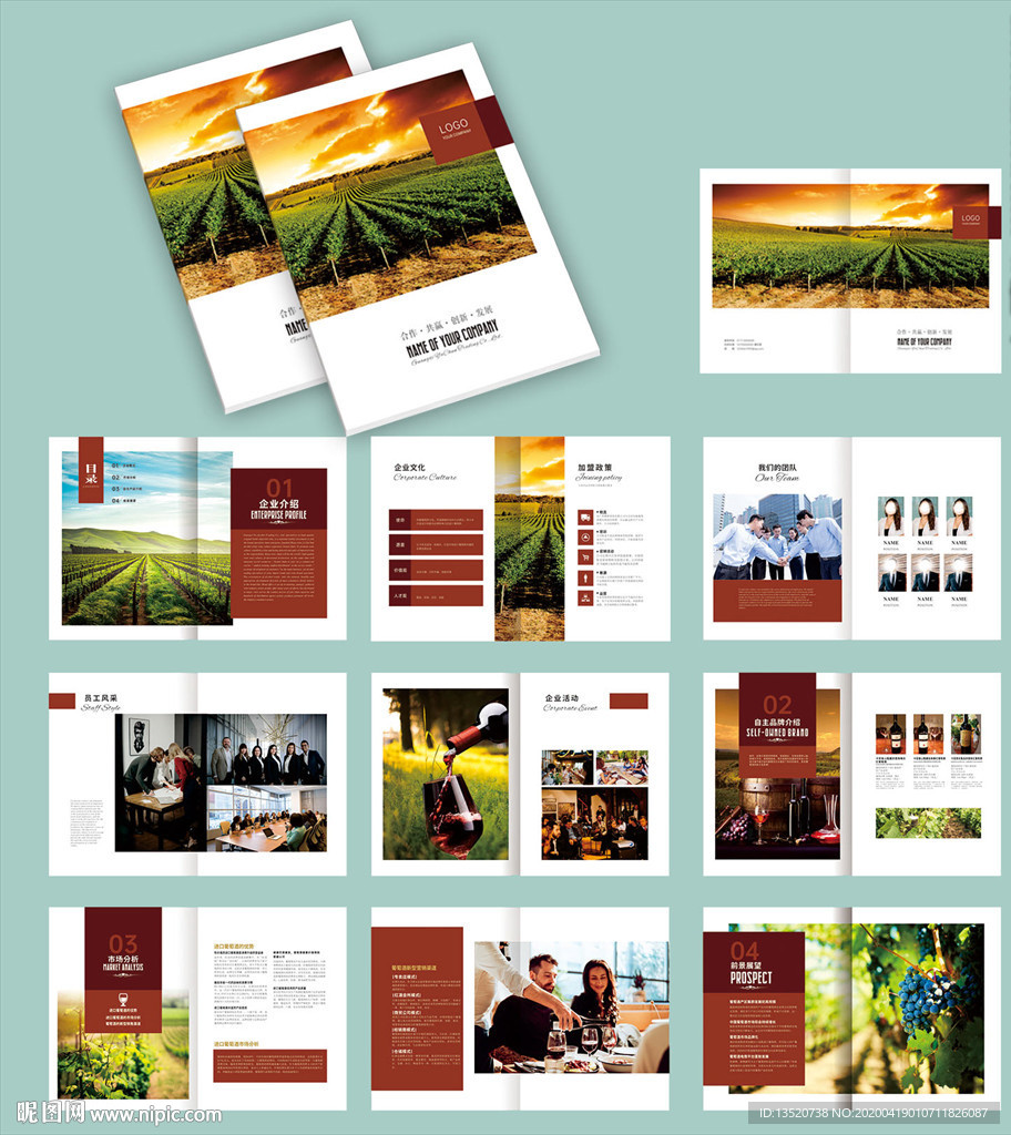 红酒画册 葡萄酒画册