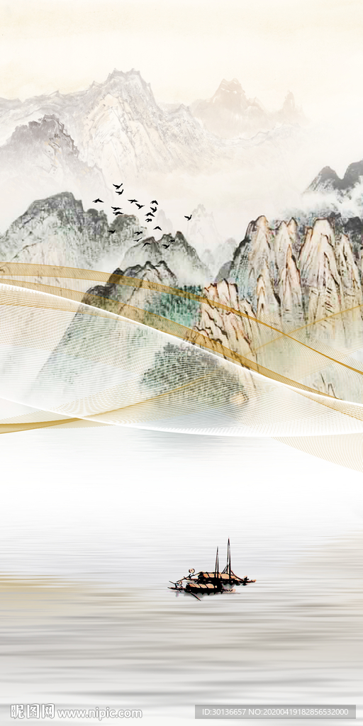 爆款现代玄关画 TIF分层