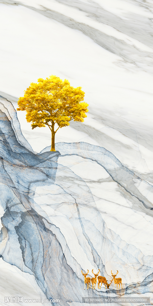 线条现代玄关画 TIF分层