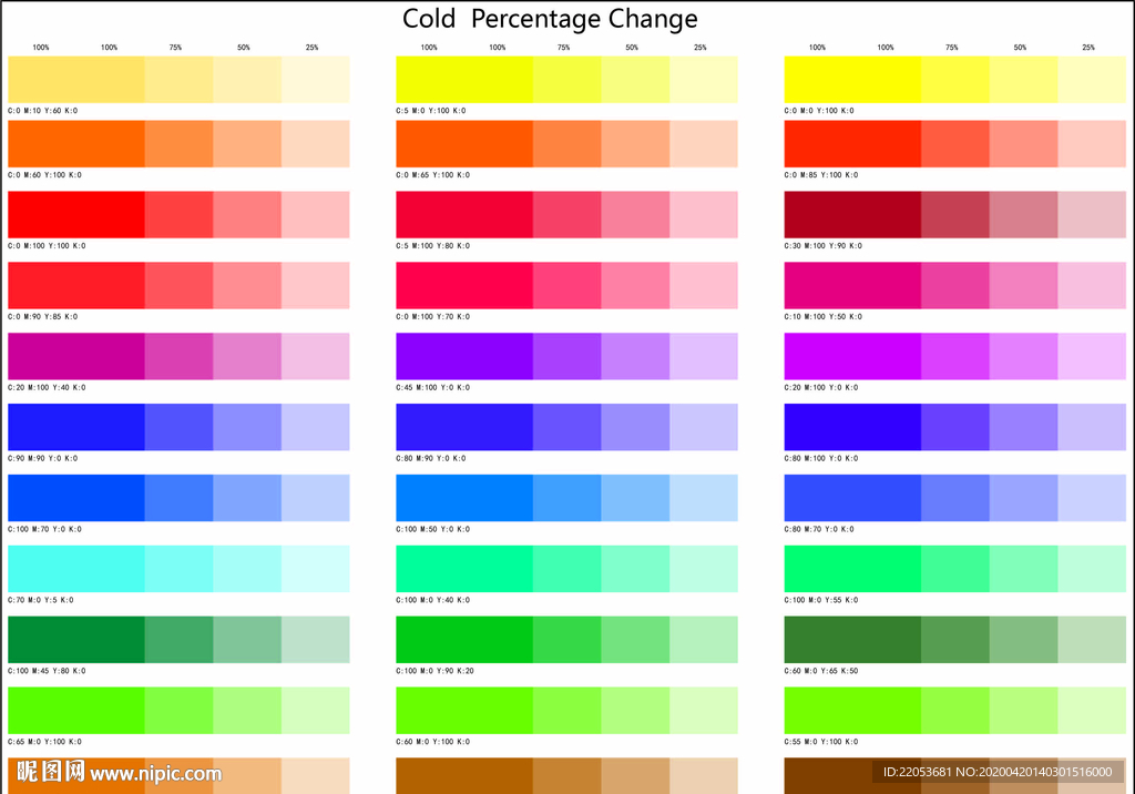 潘通 色标 配色卡 卡片 矢量