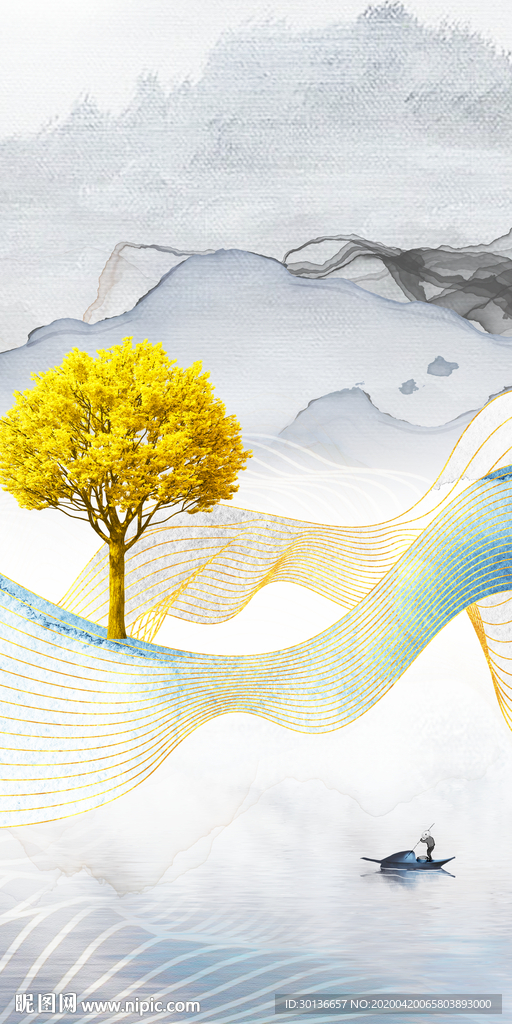 高档高端新玄关画 TIF分层