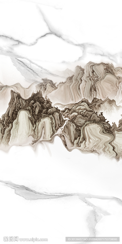 爵士白高雅玄关画 TIF分层