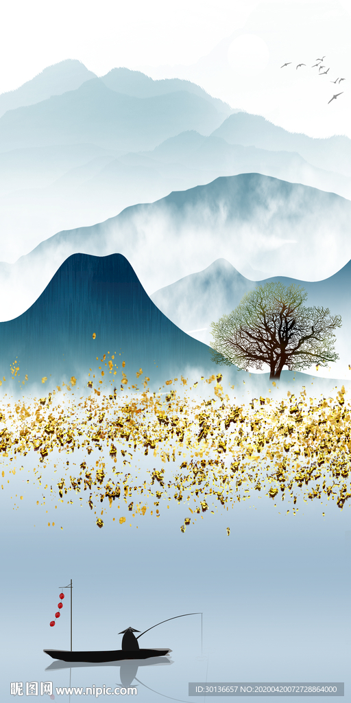 高清 贵气玄关画 TIF分层