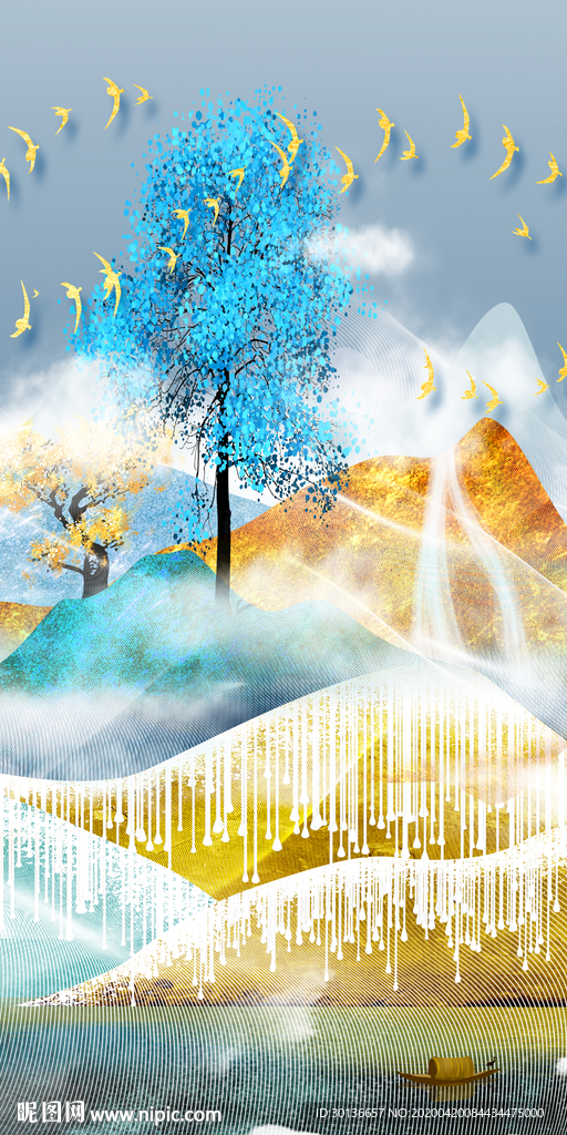 高档装饰玄关画 TIF分层