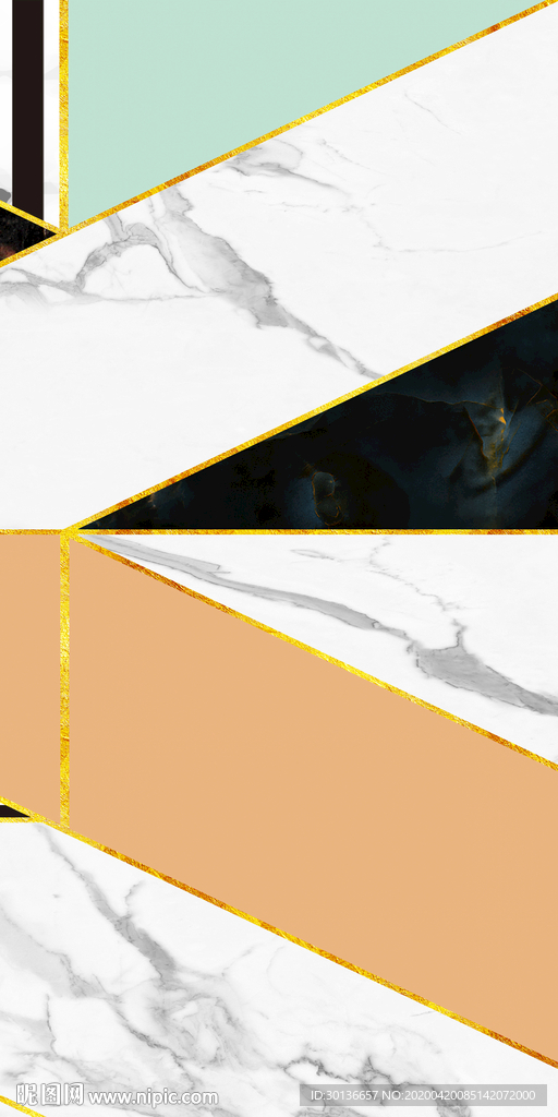 几何家装玄关画 TIF分层