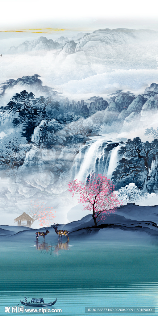 最新装饰玄关画 TIF分层