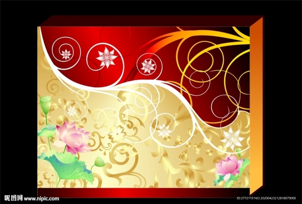 美丽荷花 高档包装盒