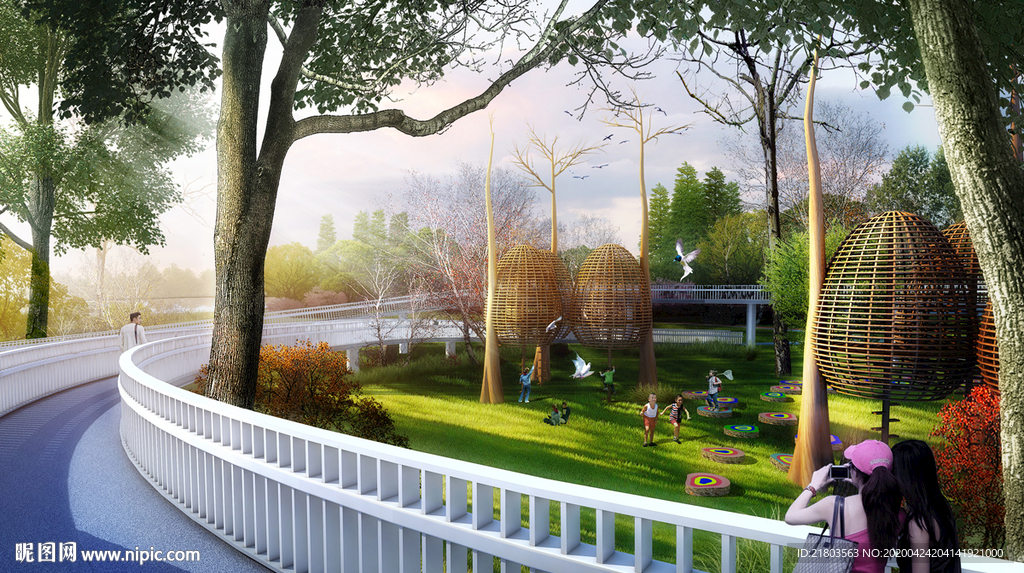 道路效果图景观效果图公园效果图