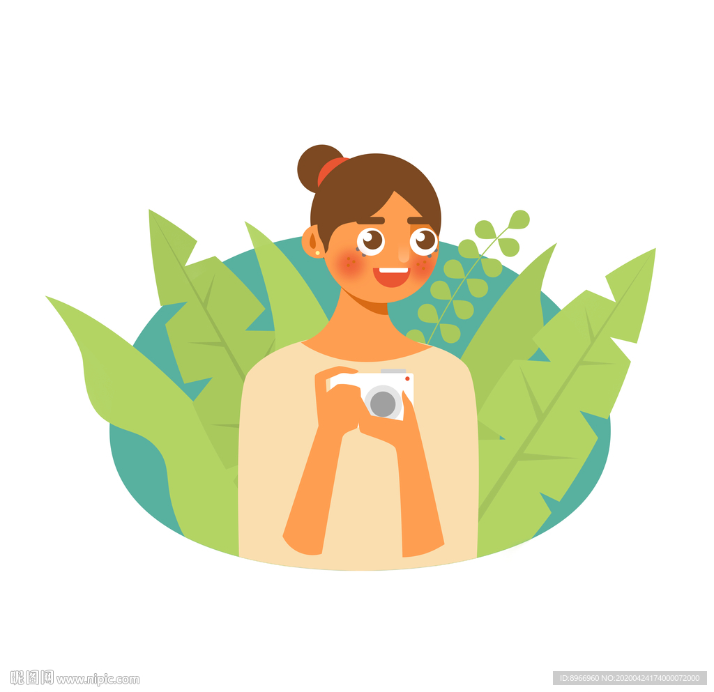 小清新扁平风人物