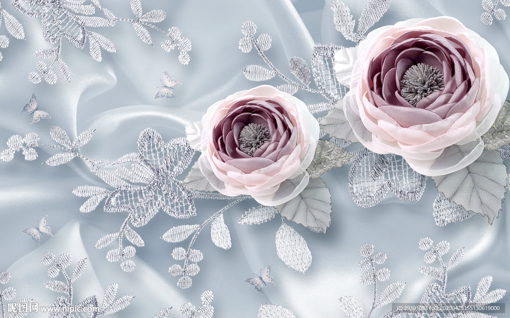 创意玫瑰花背景