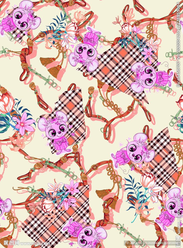 设计 大牌 皮带 字母 老鼠