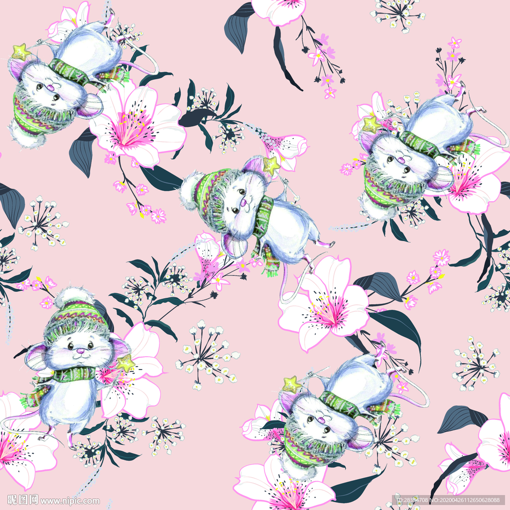 设计 大牌 图案 字母 老鼠