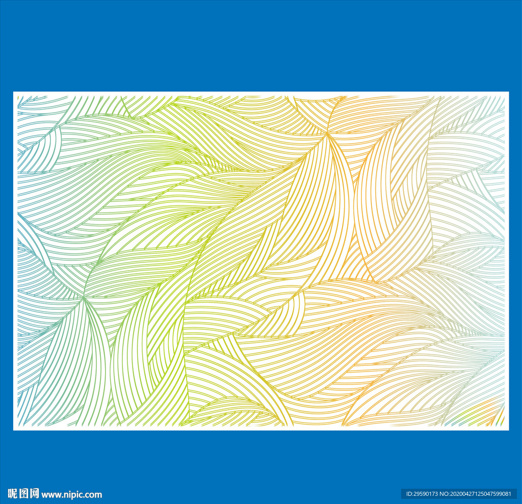 卡通花纹矢量边框花纹背景素材