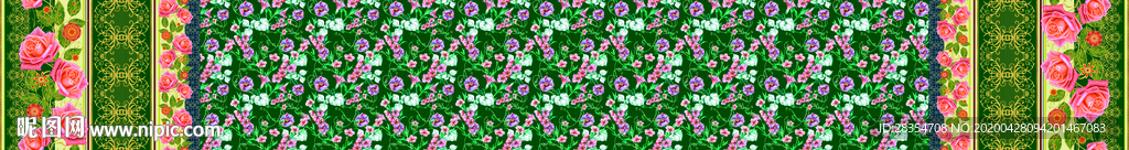 小碎花 双边 民族风  网布