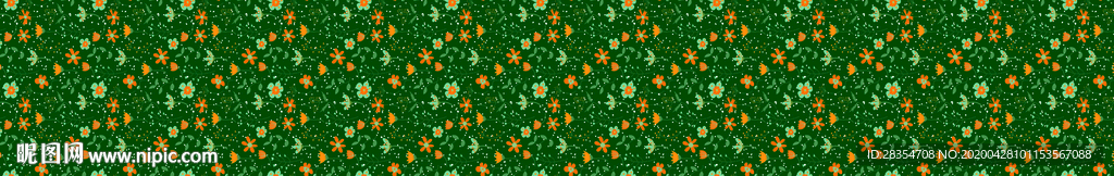 链条 碎花 清新 设计