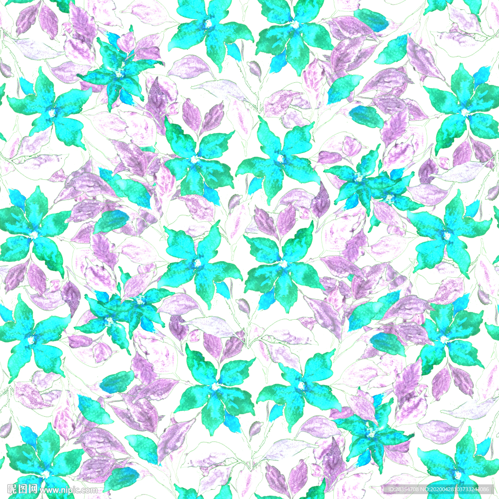 花卉 清新 淡雅 链条