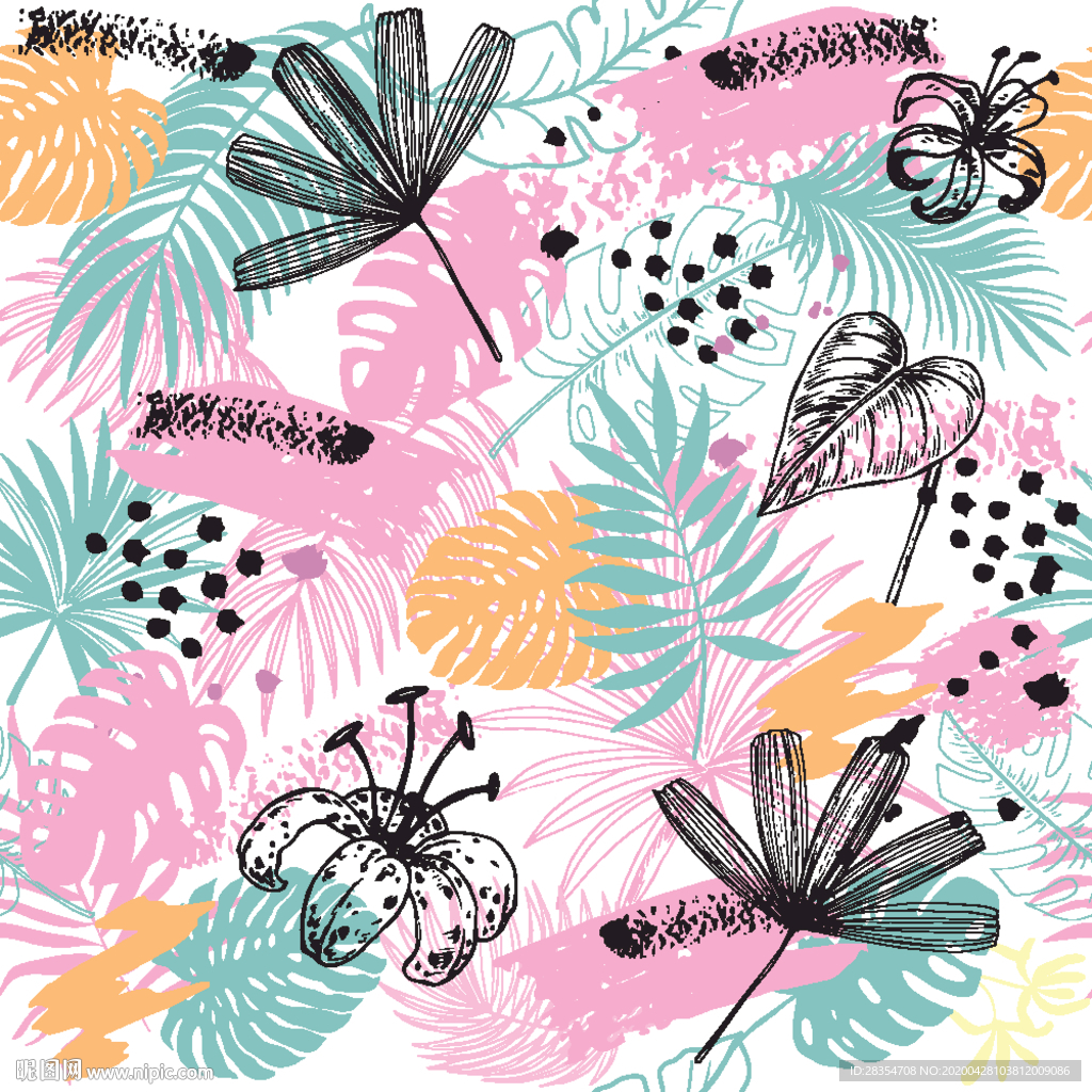 叶子 清新 大牌 花卉