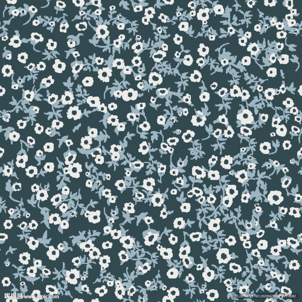 小碎花 素雅 简约 扎染