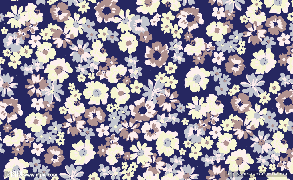 小碎花  大牌 素材底纹 手绘