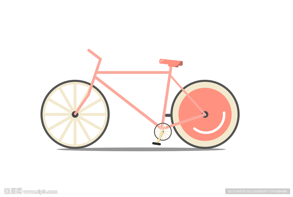 自行车插画