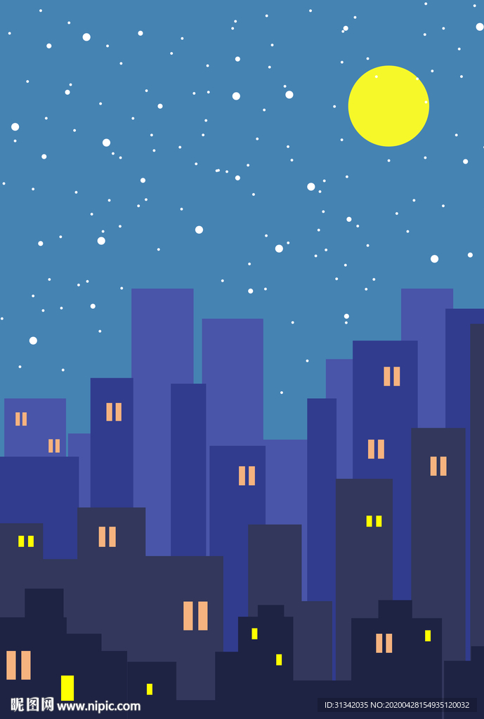 城市夜景壁纸壁画