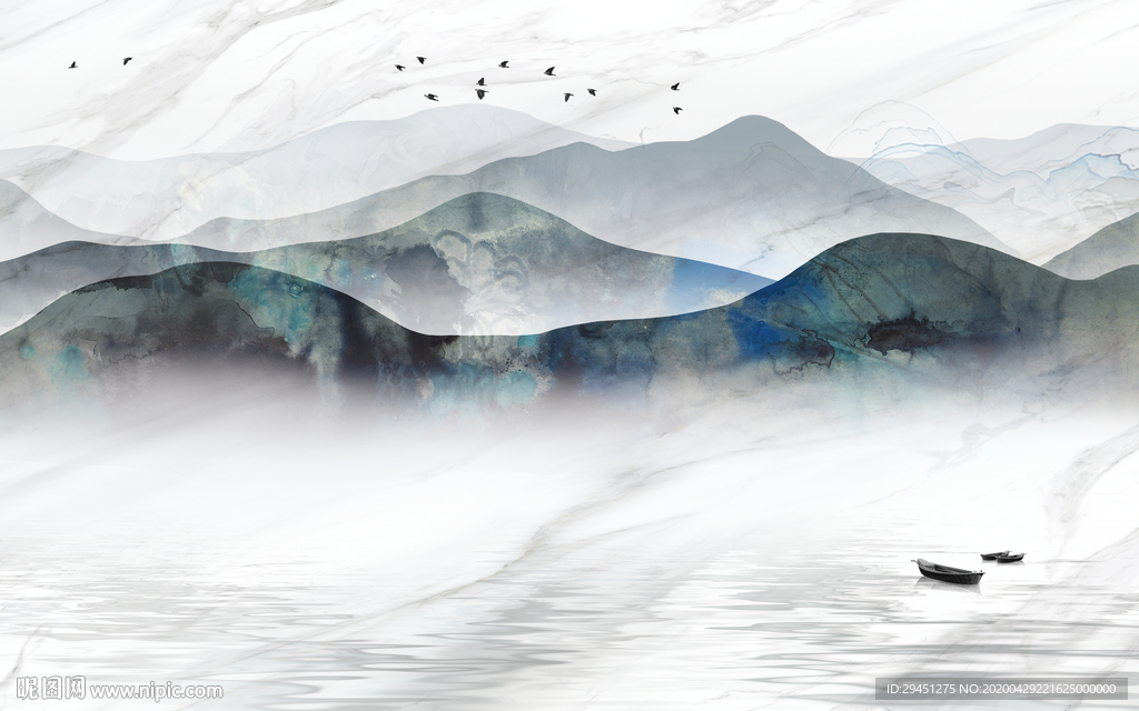 高清 最新山水画 tif分层