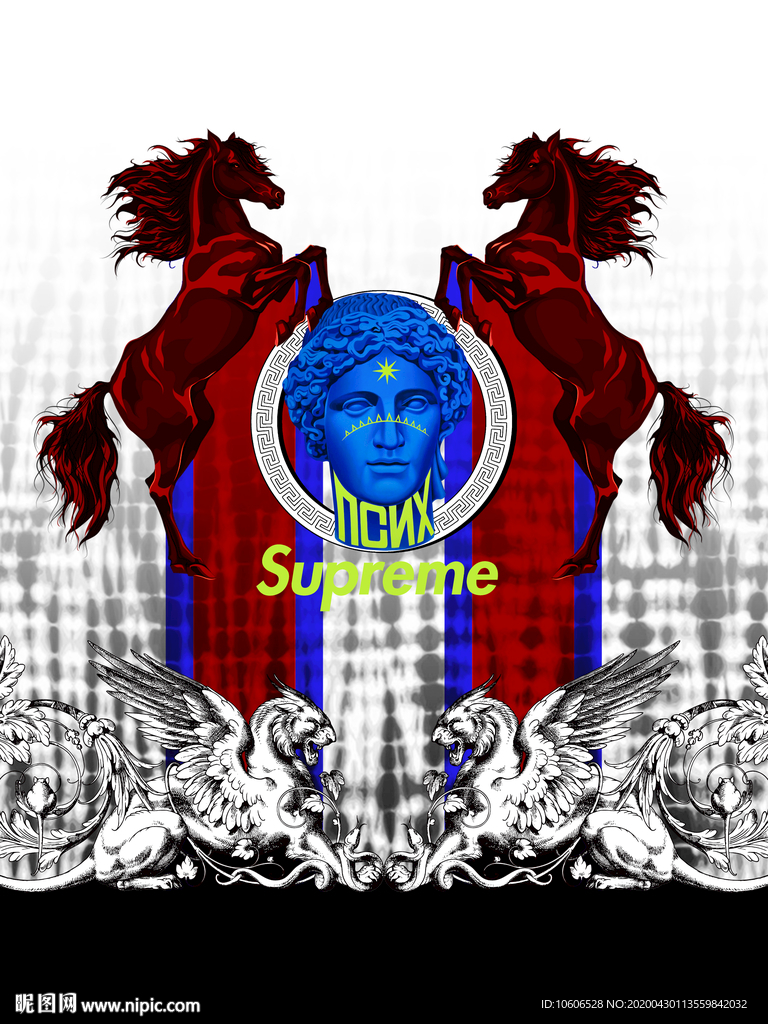 潮牌男装数码印花