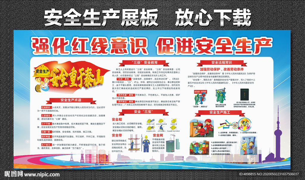 安全生产展板  安全生产月