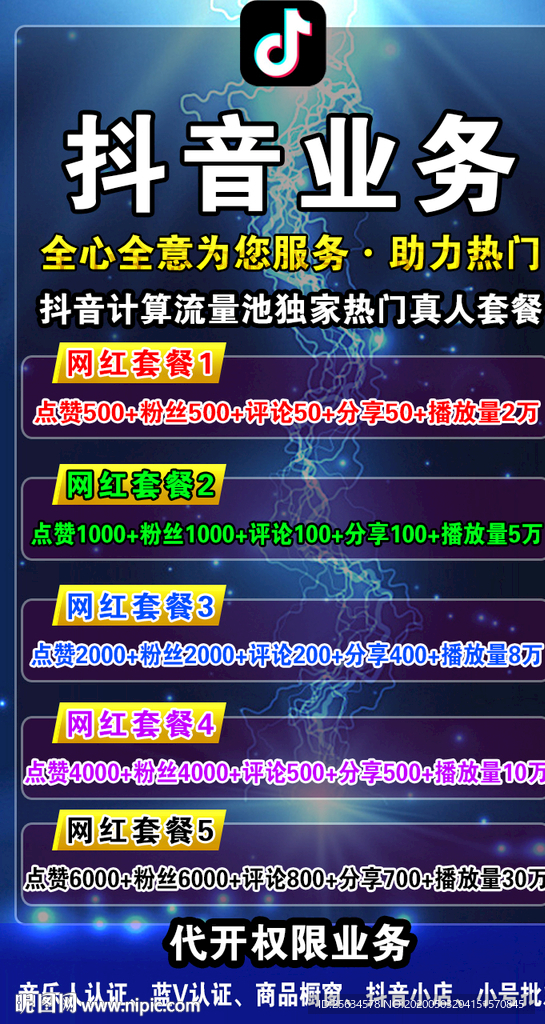 抖音业务介绍海报