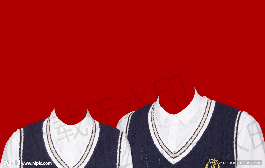 结婚登记照学院风