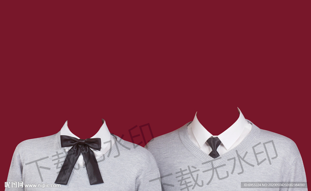 结婚证件照冬装