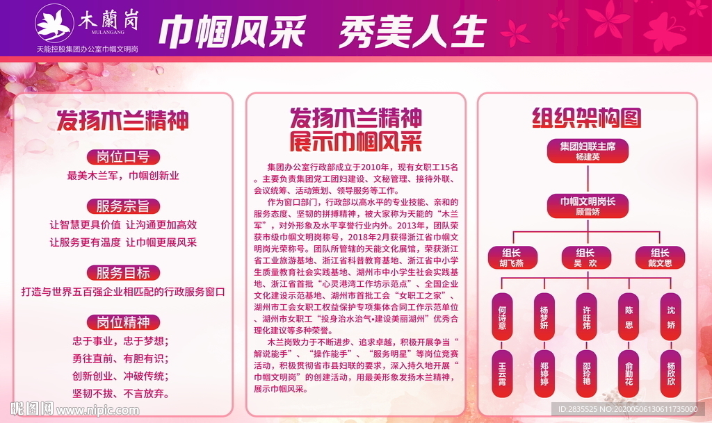 妇联之家 巾帼展板