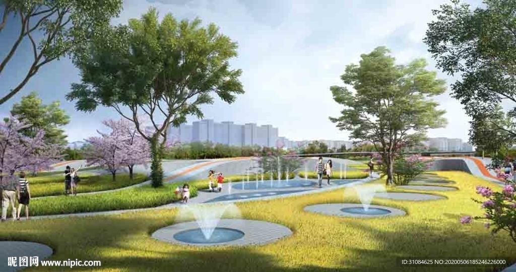 景观效果图公园效果图湿地效果图