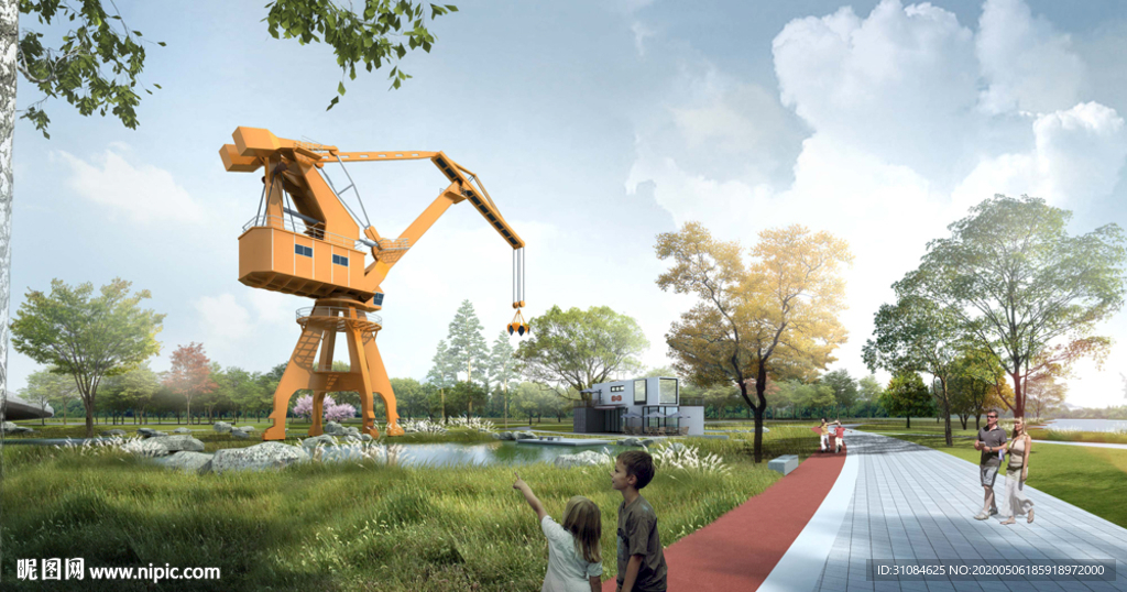 景观效果图湿地效果图公园效果图